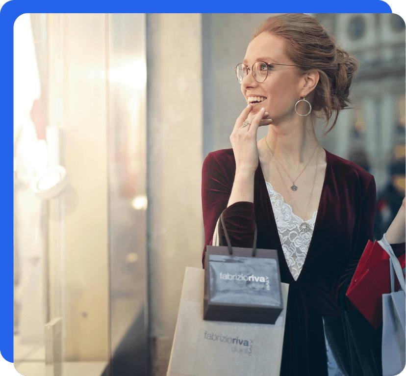 Woman with shopping bag