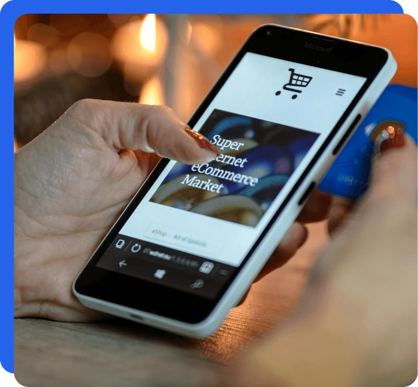 Person using Super Shopper app